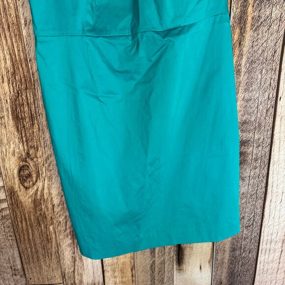 J. Crew Factory One Shoulder Teal Dress 18 NWT Cocktail Wedding Guest Event - Picture 6 of 9